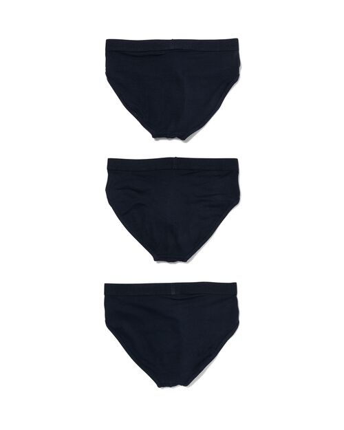 3 slips homme bleu