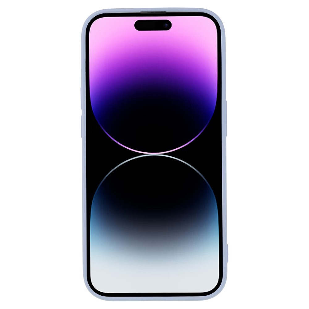 iPhone 15 Pro Gummi Case Hülle mit Kameraschutz - Lila (Matt)