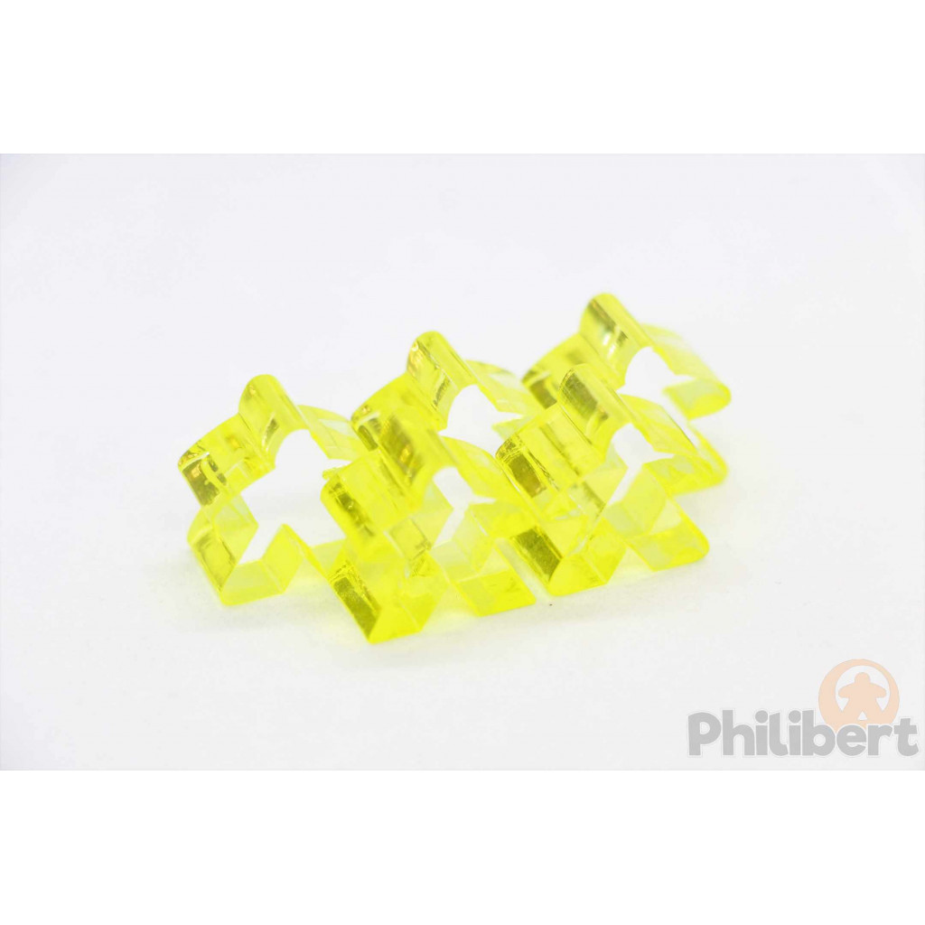 Set de 5 Meeples Transparents