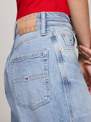 Calça jeans Claire de cintura alta e pernas largas