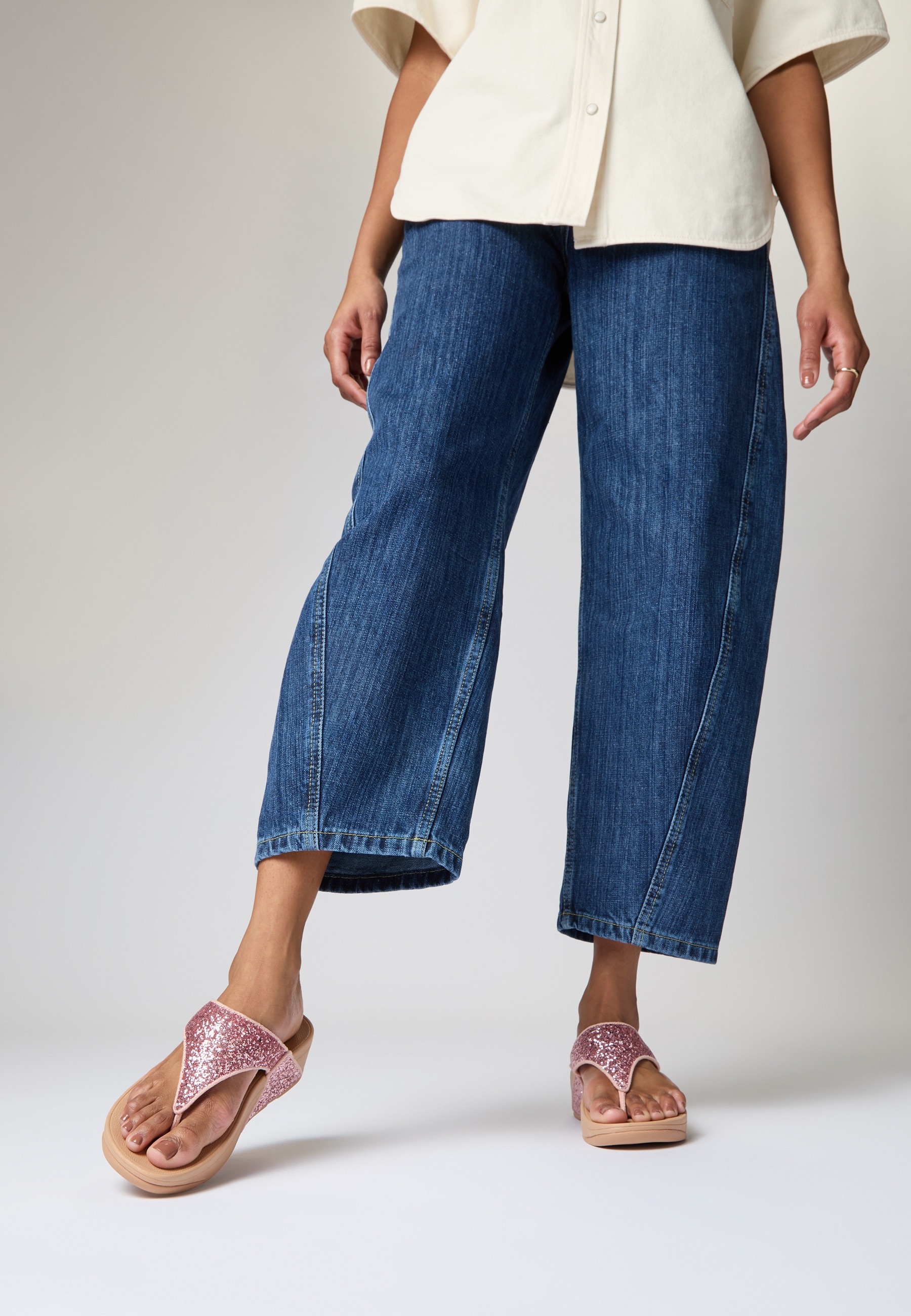 Fitflop Dianette »Lulu«  Badeschuh, Sandale, Sommerschuh  mit Glitter Bandage