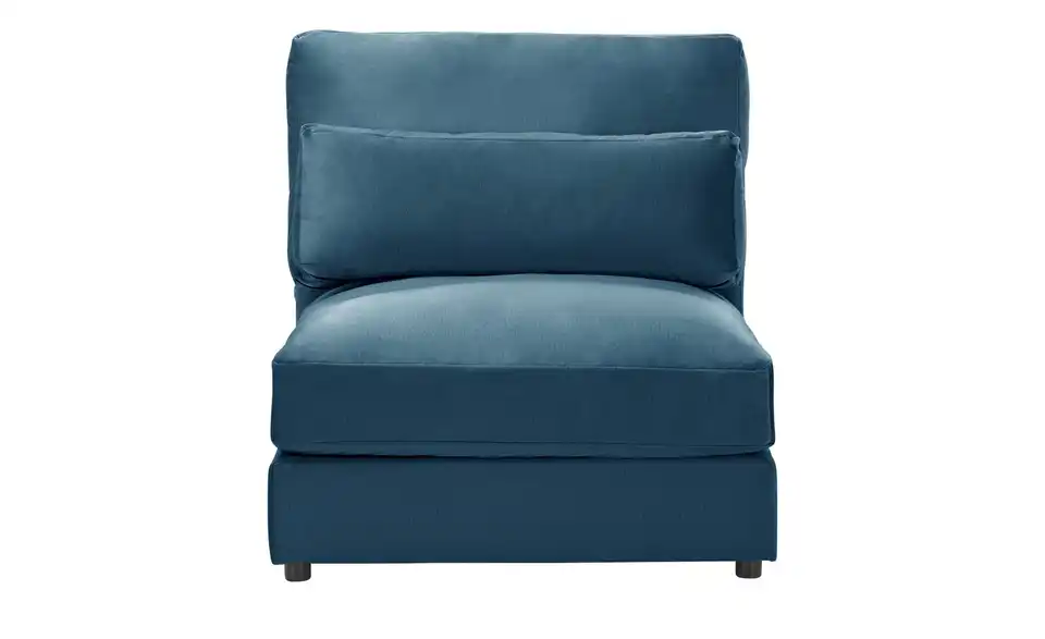 Element Branna Blau Samt 1-Sitzer
