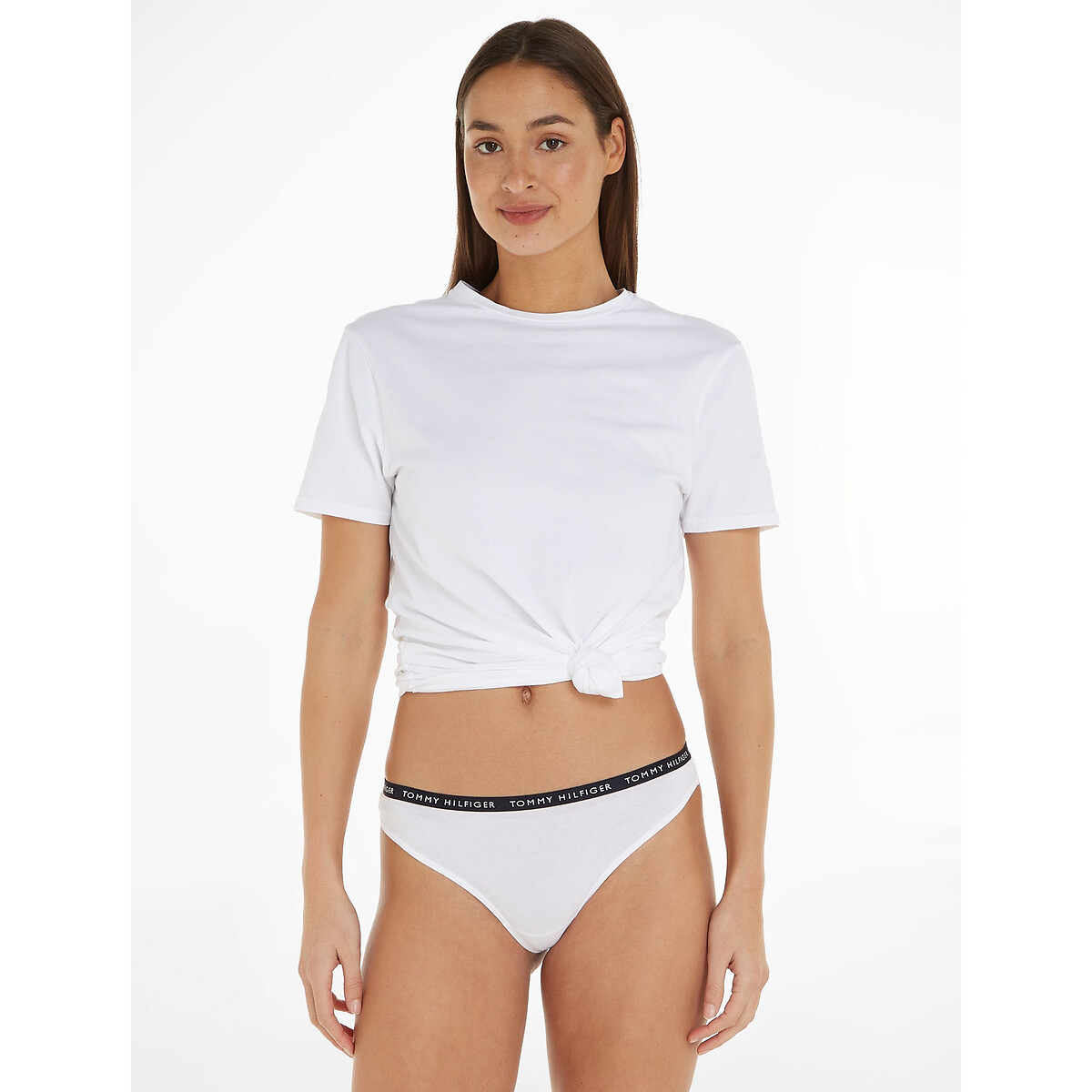 TOMMY HILFIGER<br>Conjunto de 3 tangas em algodão elástico