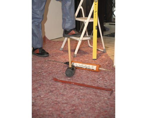 Bescherm- en afdekvlies 220 g/m² signaalrood 1x4 m