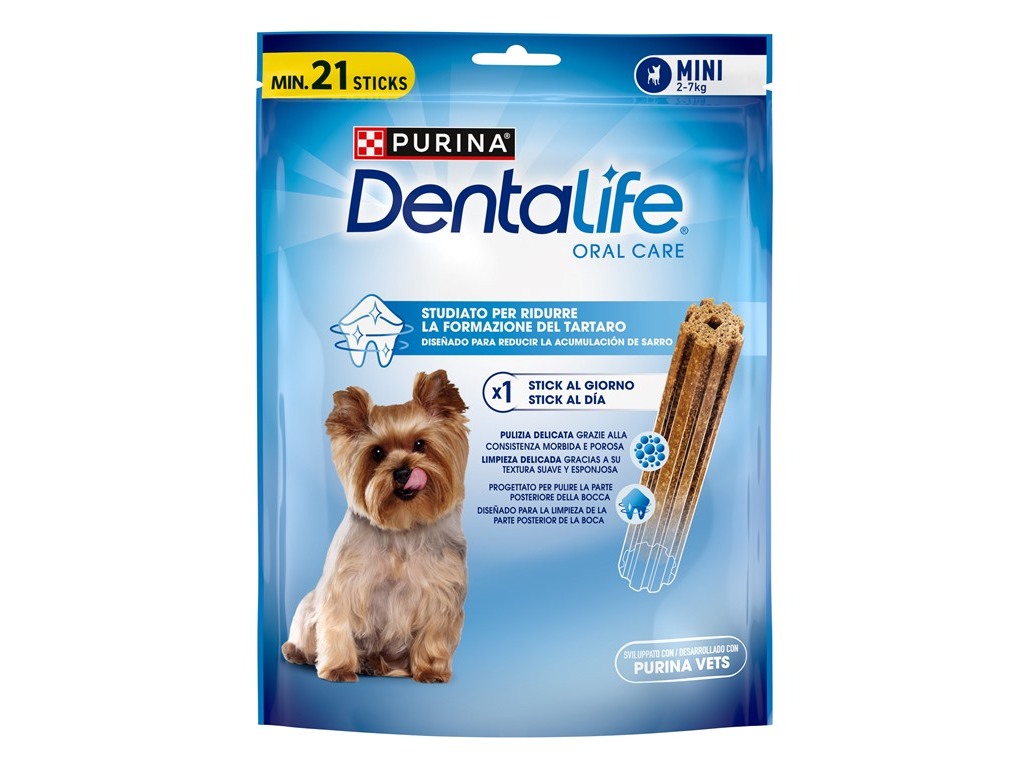 SNACKS PARA CÃO DENTALIFE PURINA EXTRAMINI 21 UNIDADES 207G