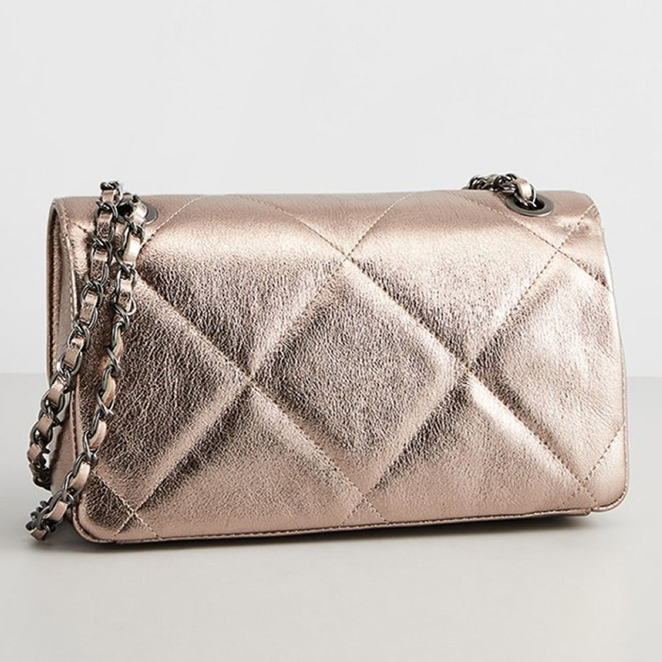Christian Laurier Sac bandoulière en Cuir Lena doré foncé - 27x15x8 cm