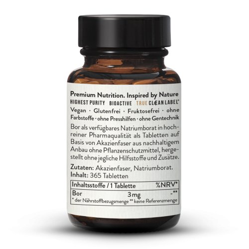 Sunday Natural Products  Bor Tabletten3mgNatriumborat