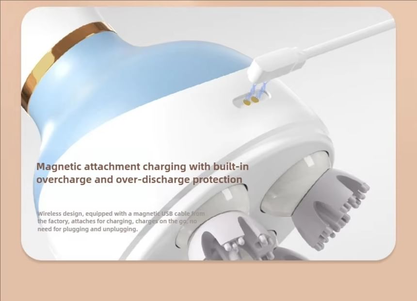 Thalia - USB oplaadbare hoofd- en hoofdhuidmassager