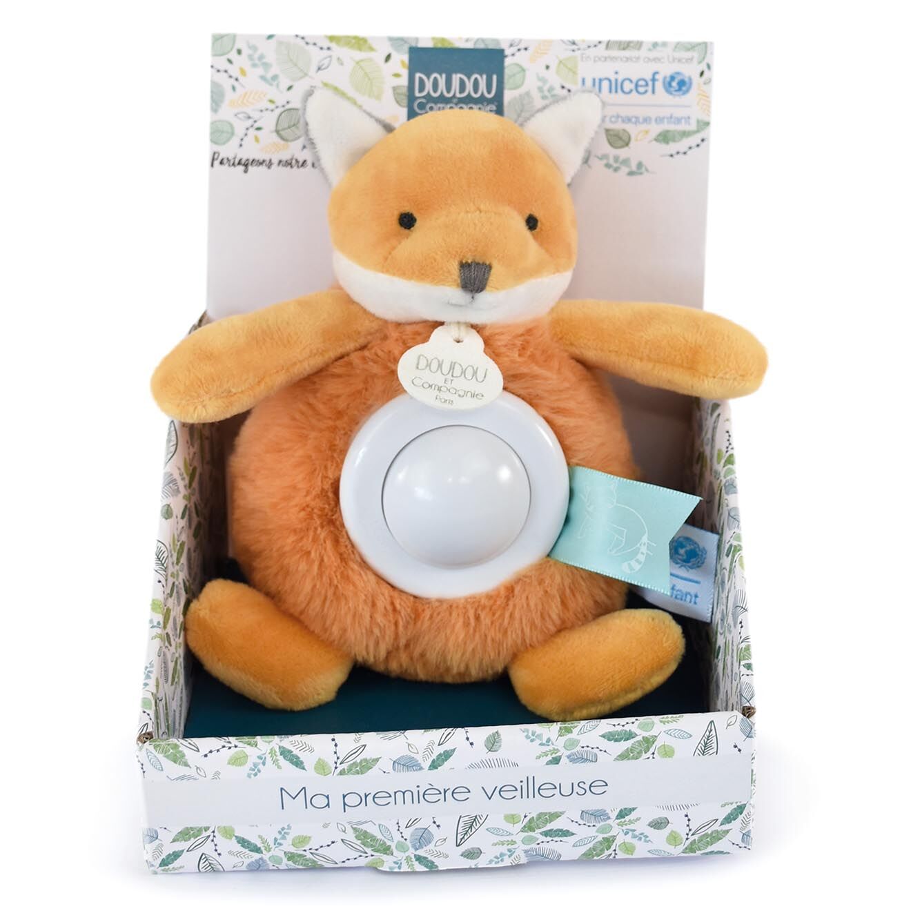 Doudou et Compagnie Veilleuse Renard orange