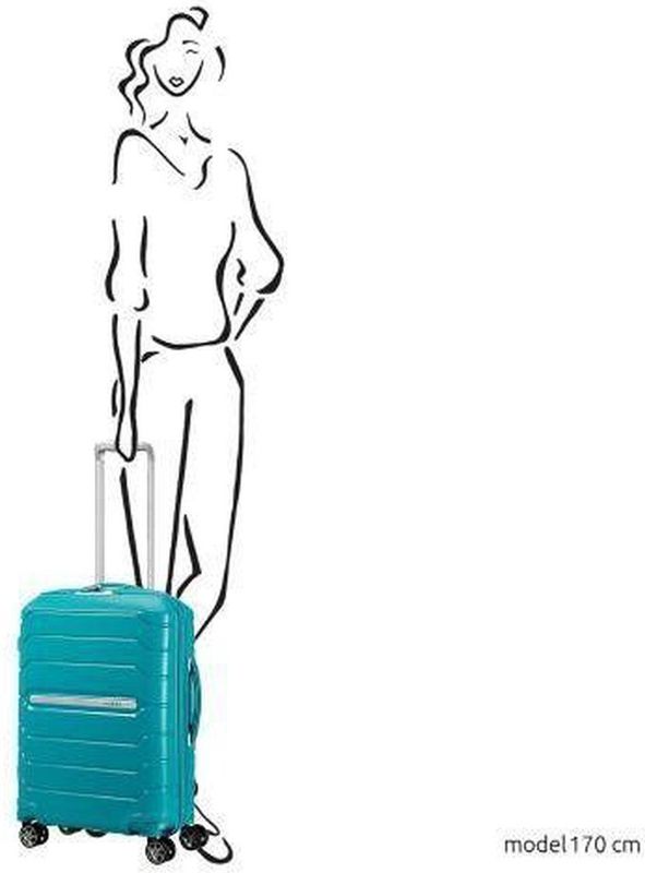Samsonite - Flux - Trolley - Blauw - 37L - 4 Wielen - 40 x 55 x 20 cm