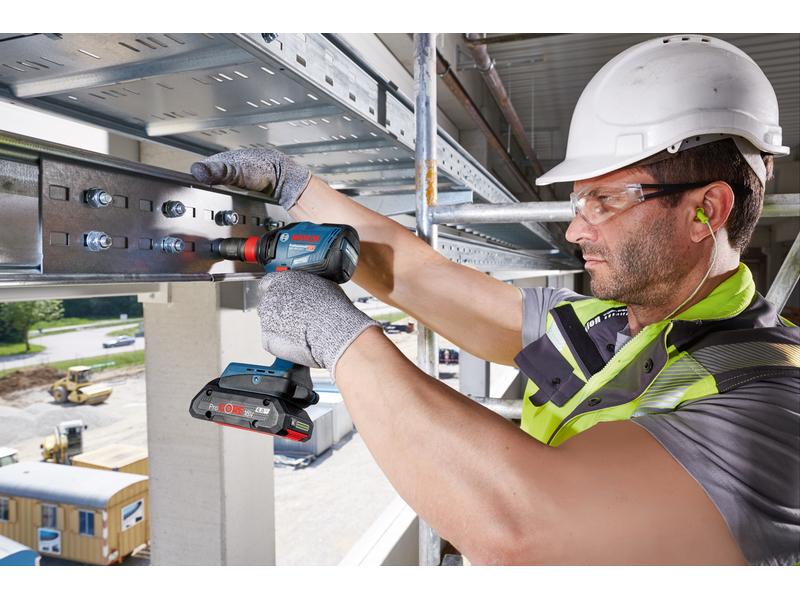 Bosch Professional Akku-Schlagschrauber GDX 18V-210 C Solo 18-Volt-Akku-Drehschlagschrauber mit 2-in-1-Werkzeugaufnahme