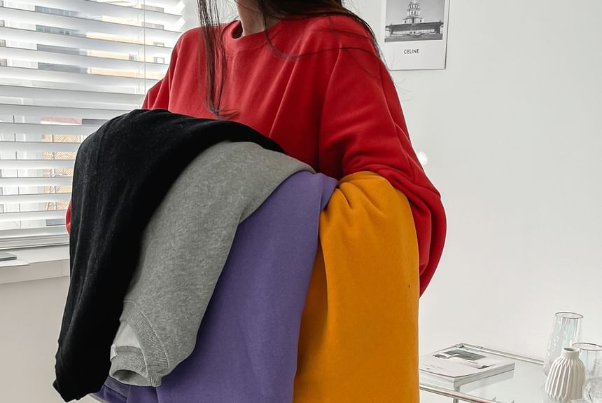 Chubby Girl - Sweatshirt met pofmouwen en losse pasvorm