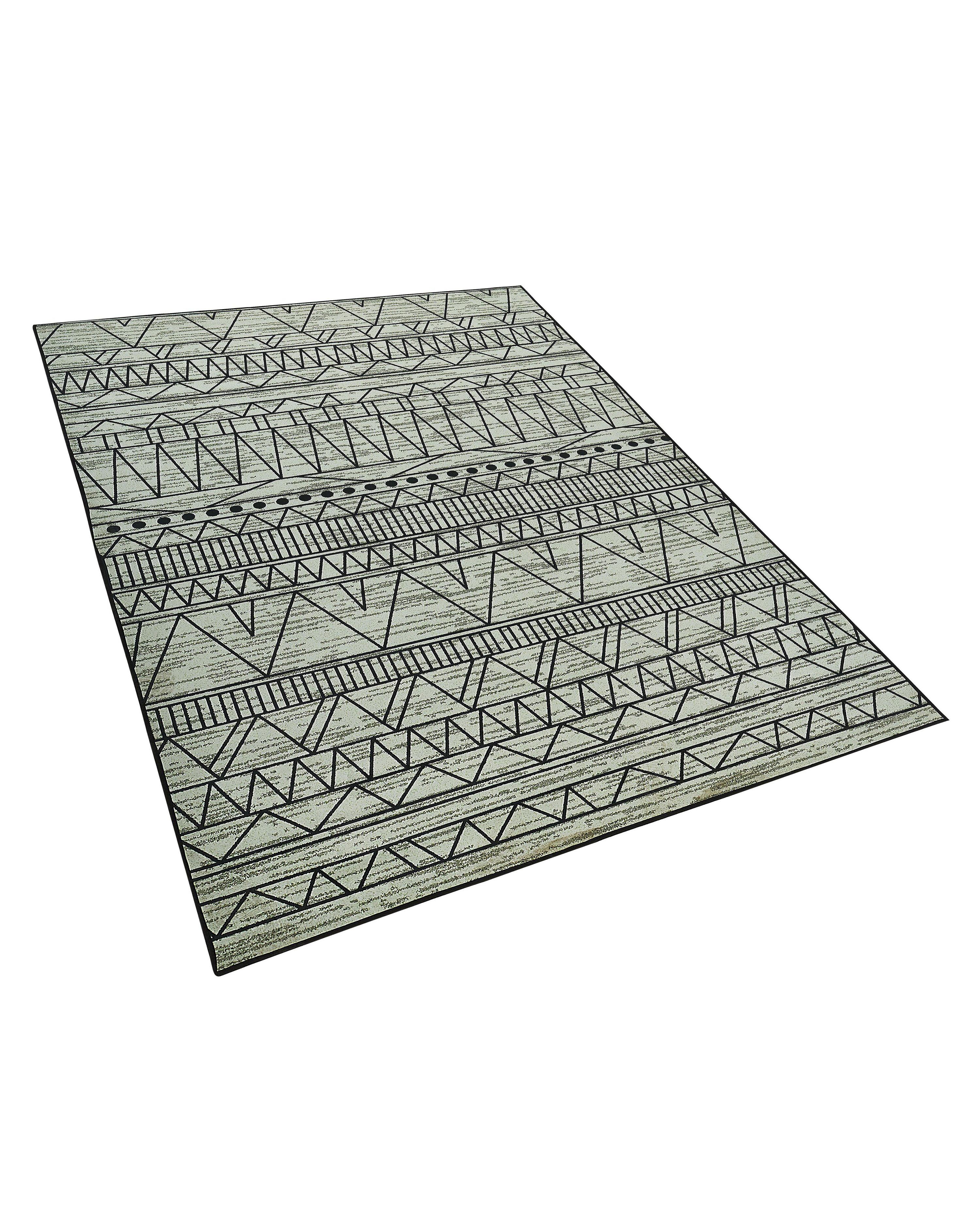 Vloerkleed KEBAN Zwart 160 x 230 cm
