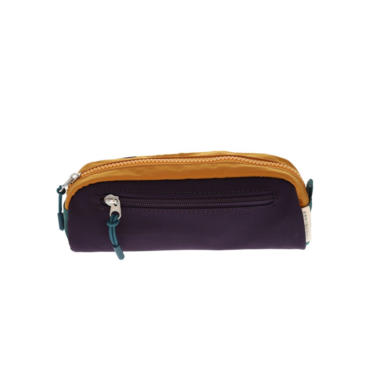 Trousse color block bleu et jaune Roodoudou