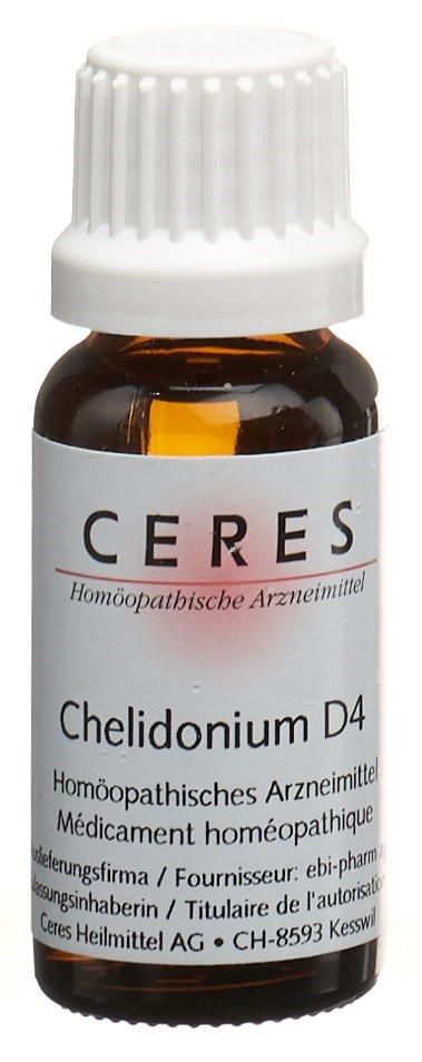 CERES Chelidonium Dil 4 D Dilution Fl 20 ml