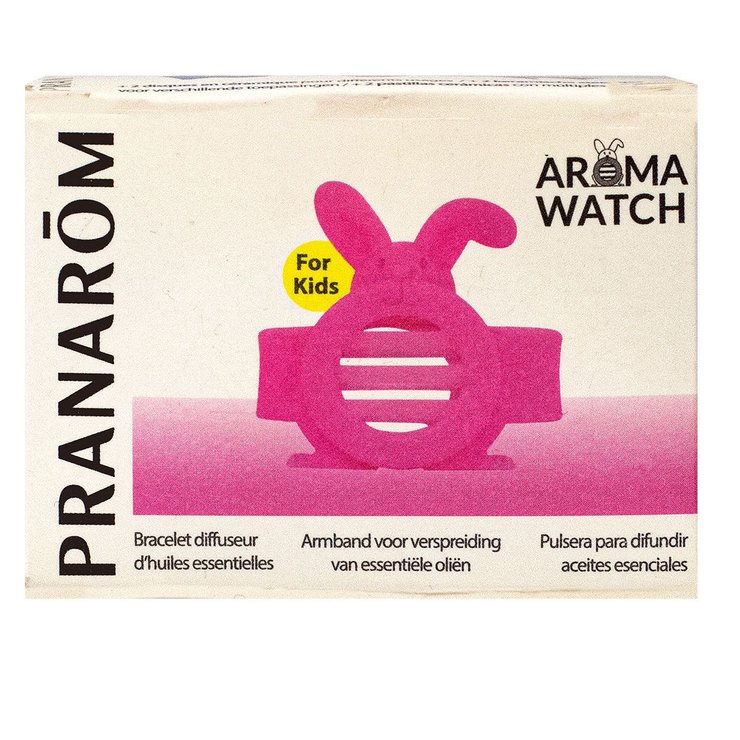 Aromawatch kids bracelet diffuseur lapin rose