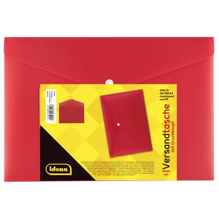 Idena Versandtaschen aus Kunststoff, C4, rot