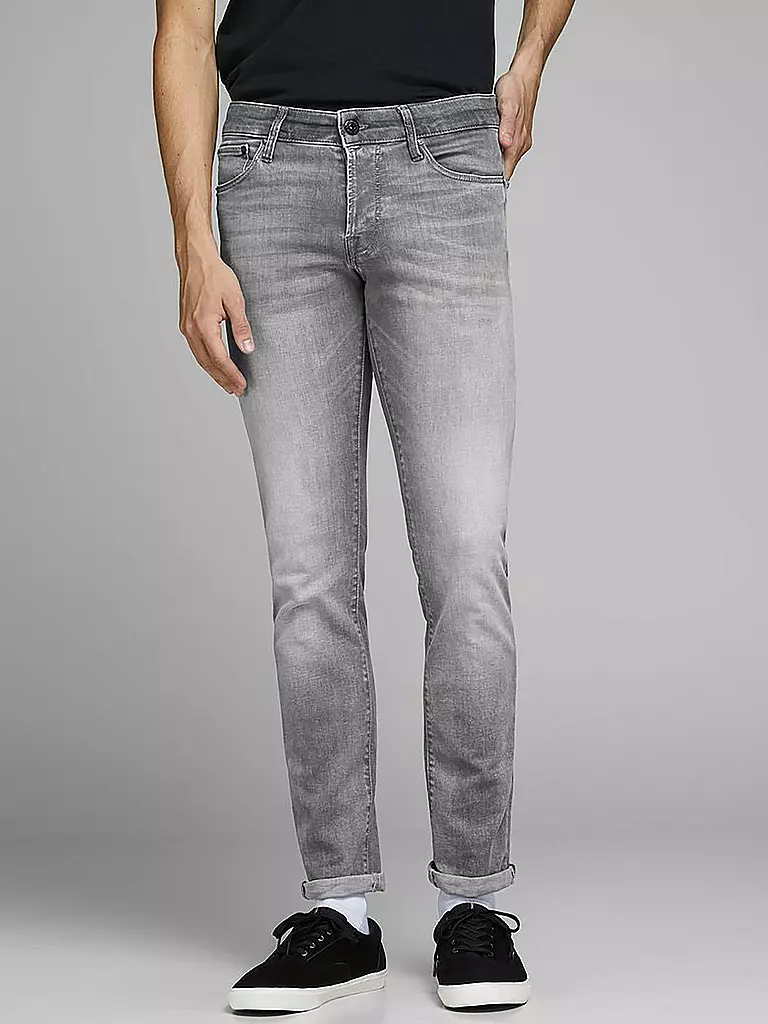 JACK & JONES Jeans Slim Fit JJIGLENN JJICON  grau