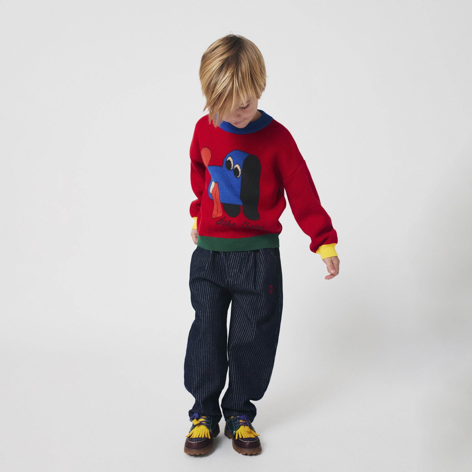 Pullover Doggy Mate Jacquard Red