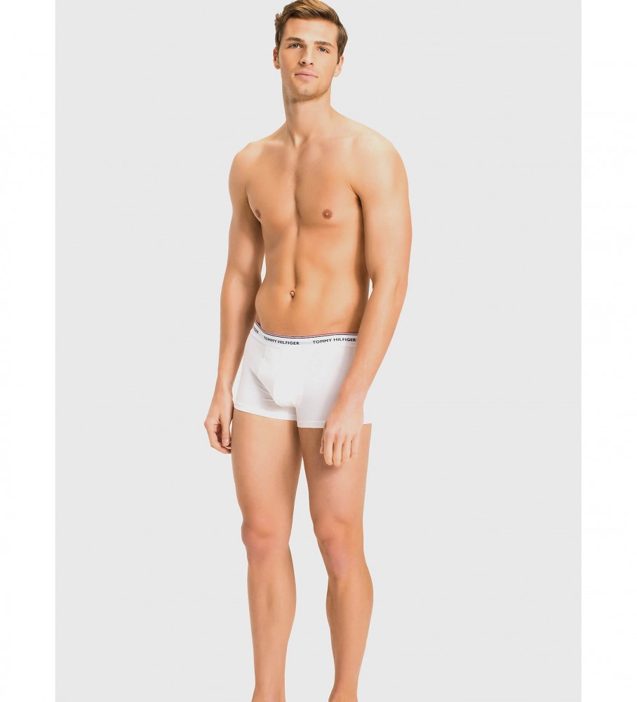 Conjunto de 3 cuecas boxer Tommy Hilfiger brancas modelo LR