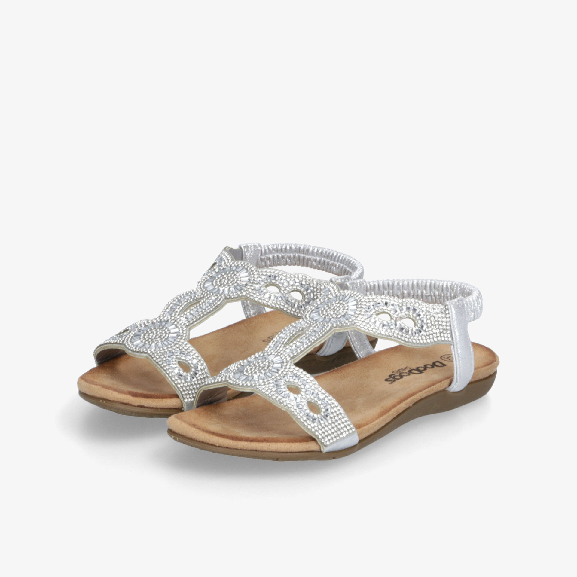 DooDogs Kinder Sandalen silber