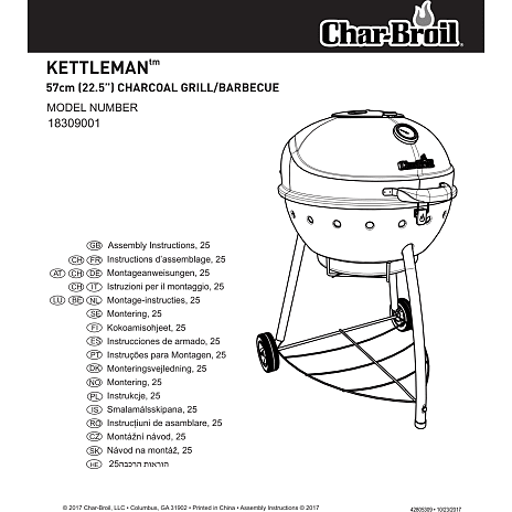Char-Broil Kettleman kuglegrill - sort
