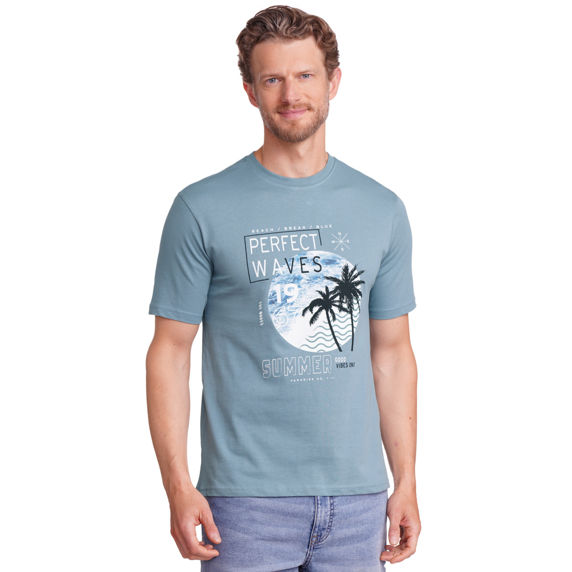 VanVaan Denim Herren T-Shirt aus Bio-Baumwolle blau