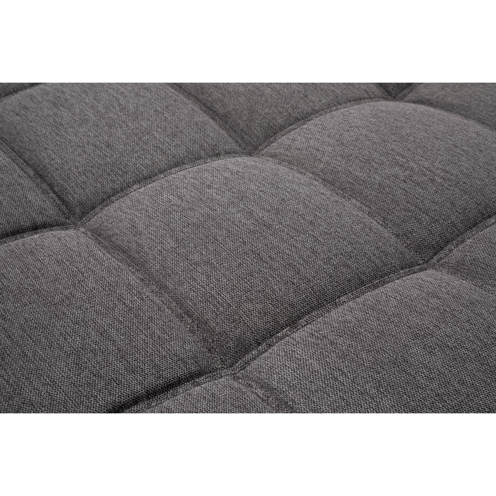 Ecksofa - anthrazit-weiß - beidseitig montierbar