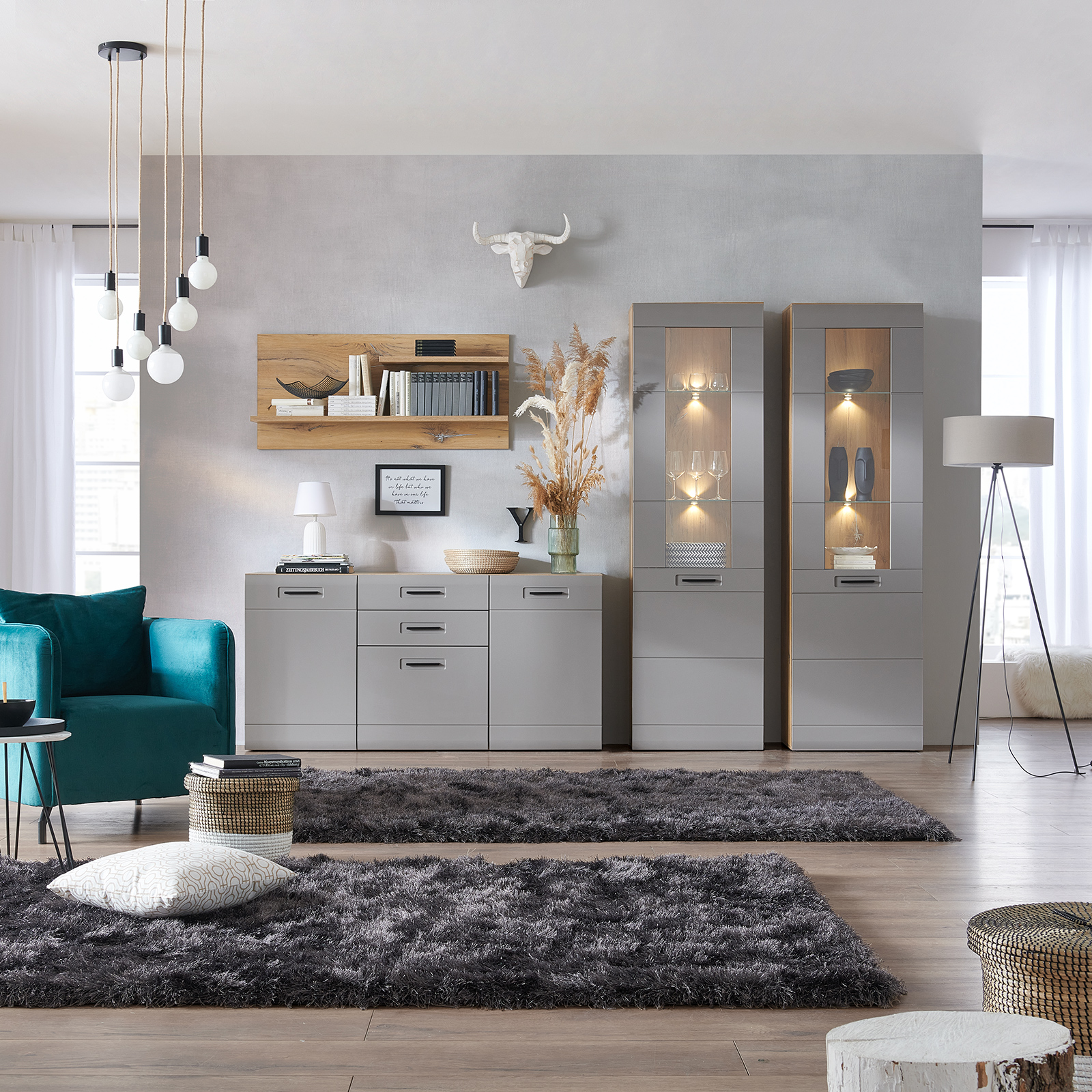 Luca Bessoni Wandpaneel AURIS - Flagstaff Eiche - 120 cm