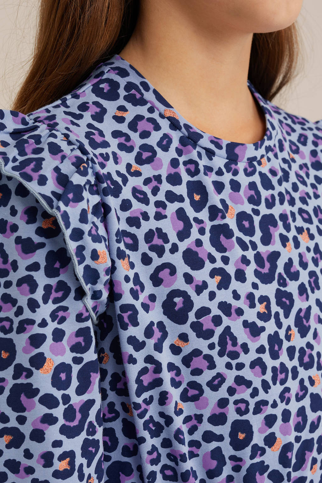 WE Fashion korte jurk lichtblauw