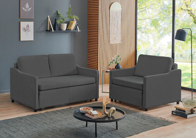 ATLANTIC home collection XXL-Sessel »Anella« mit Cord-Bezug, mit Schlaffunktion, frei im Raum stellbar