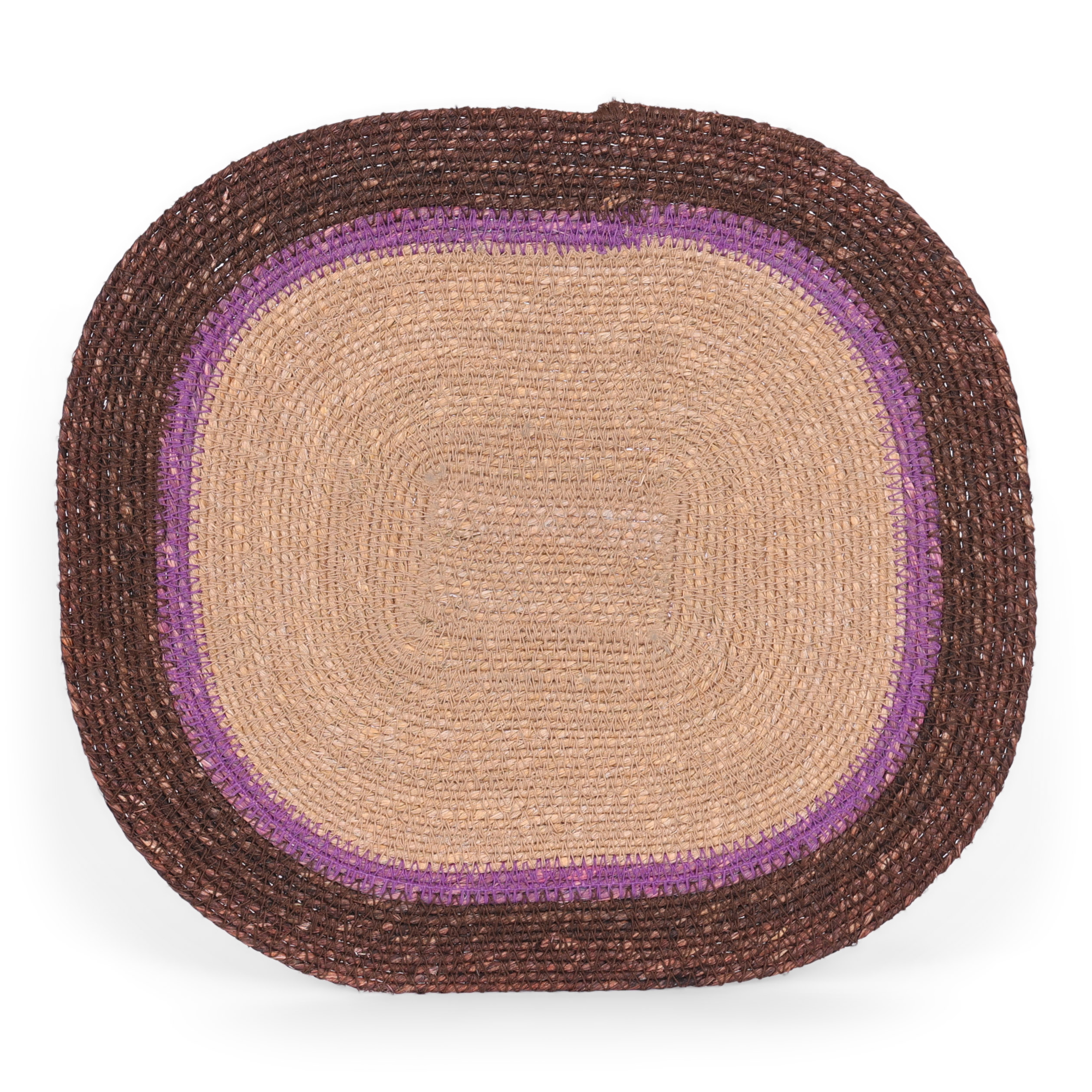 Placemat Angie chocolate seagrass - set van 4