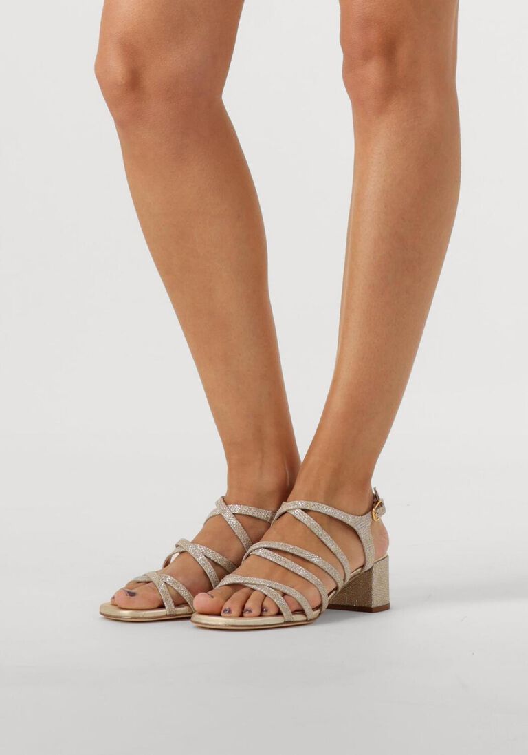 gouden unisa sandalen met hak kalix