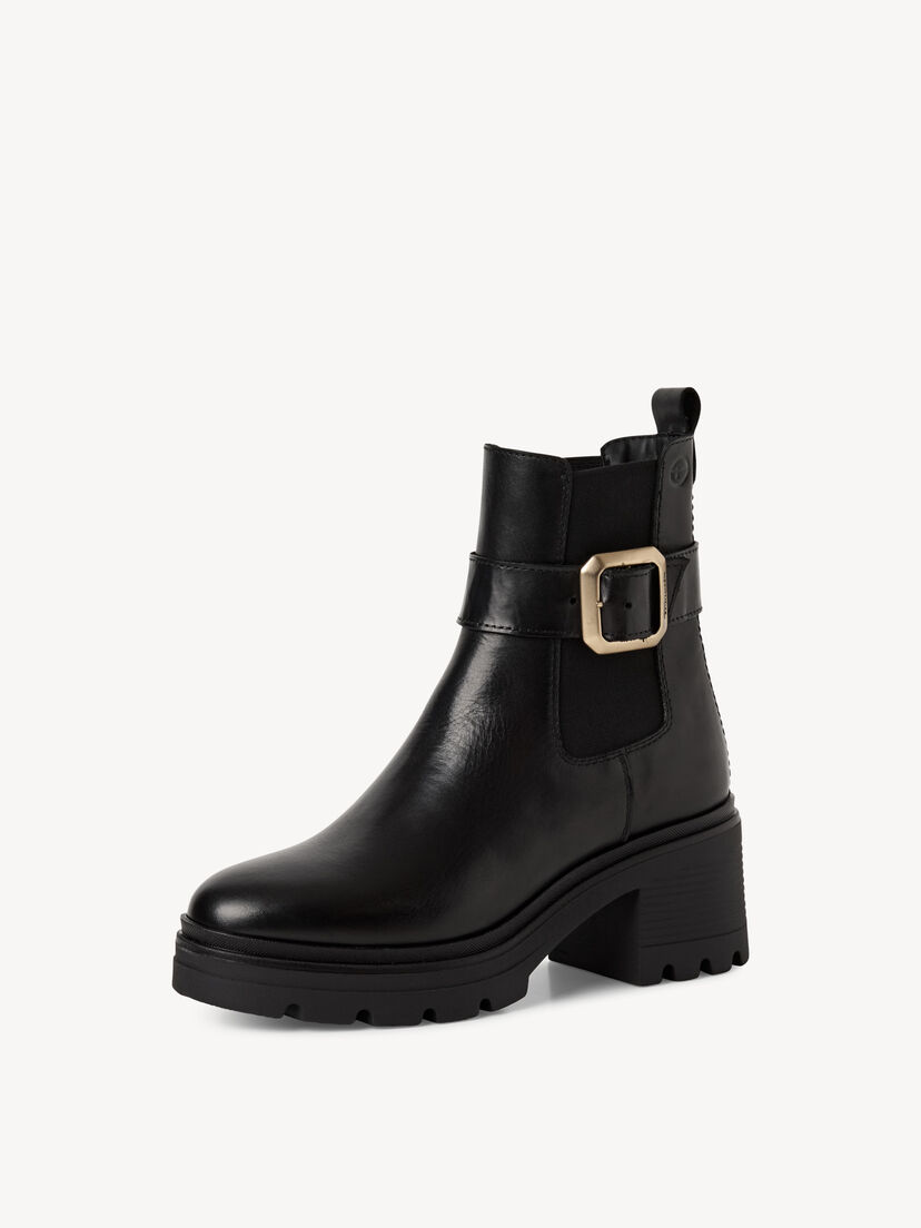 Leren Chelseaboot - zwart