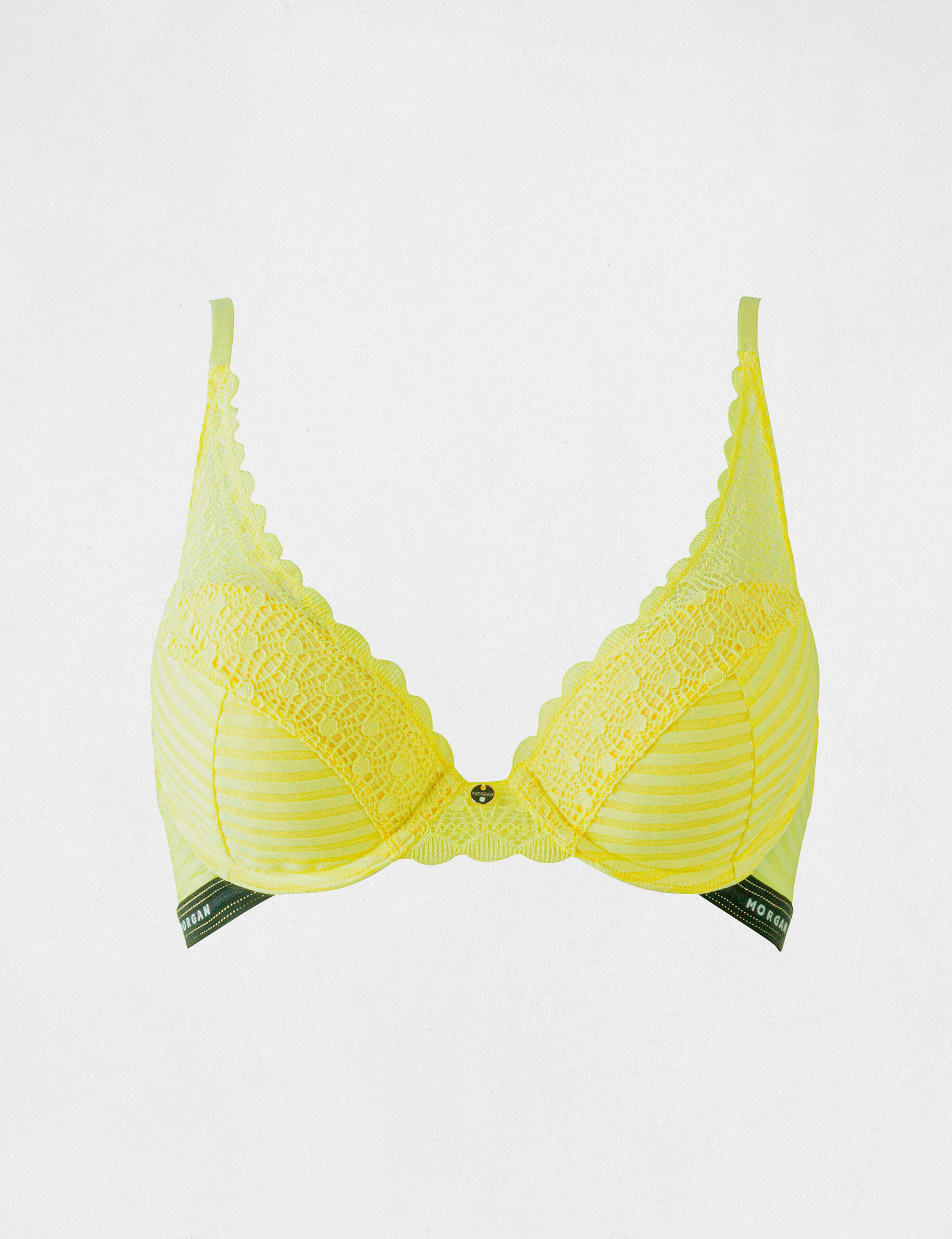 Soutien-gorge coques jaune femme - jaune