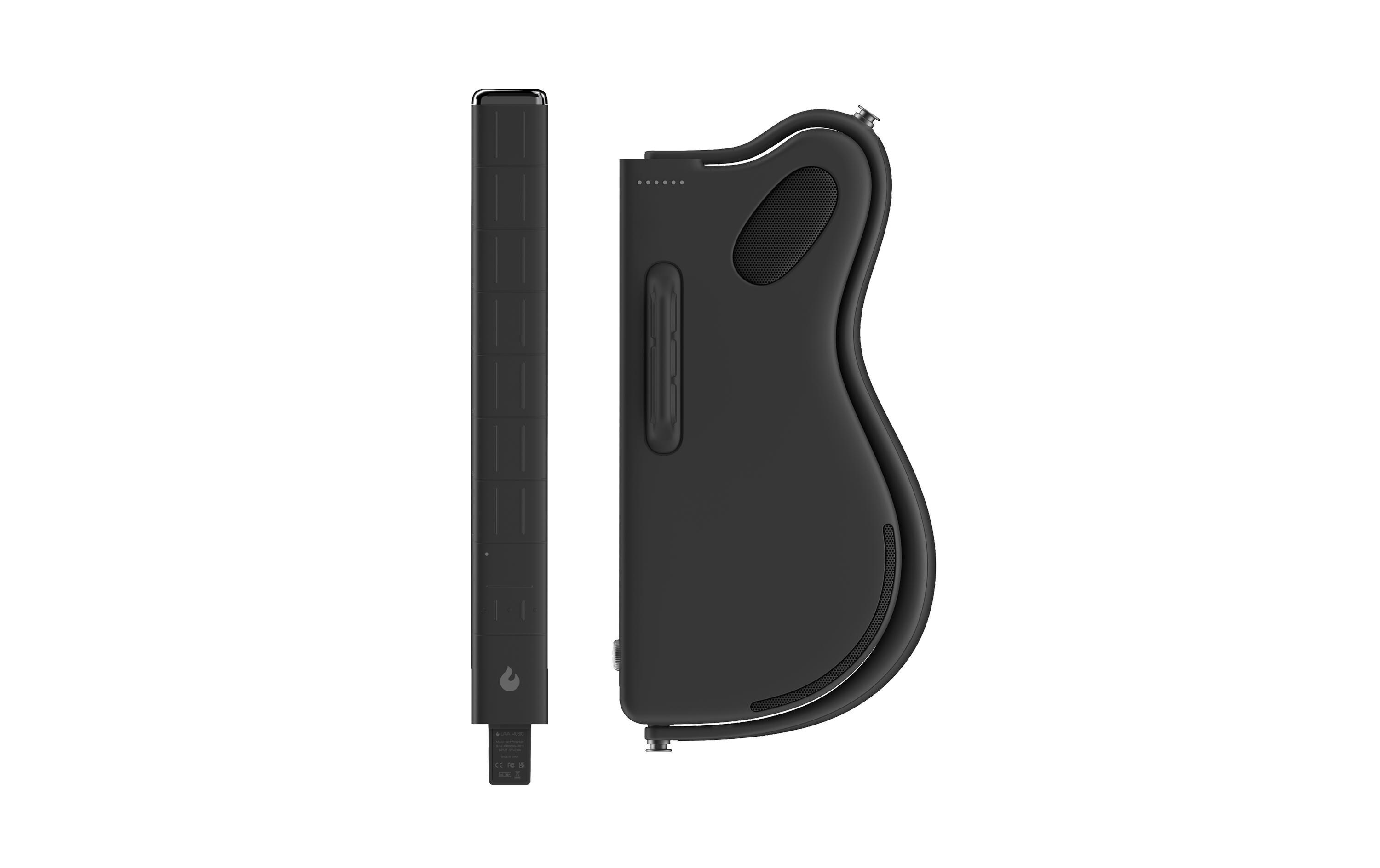 E-Gitarre Genie schwarz<br>Sample-basierte saitenlose Smart-Gitarre