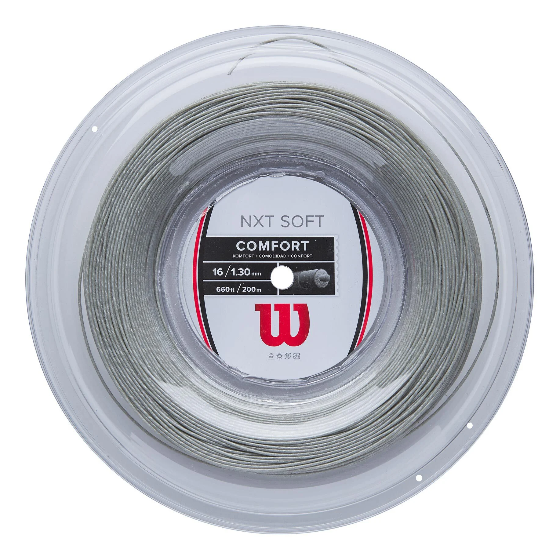 Wilson NXT Soft Reel Bobine Cordage 200m - Argent