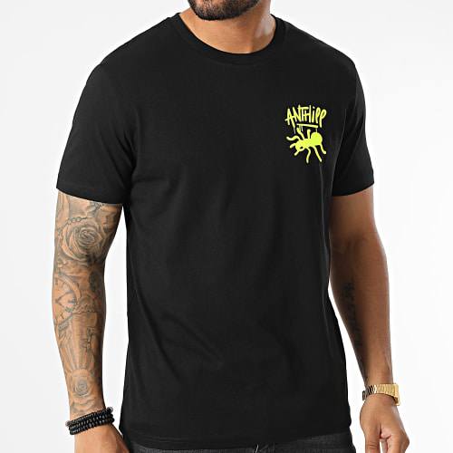 Tee Shirt Ant Noir Jaune Fluo