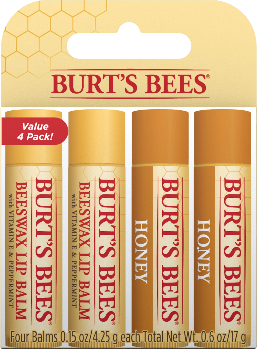 Burt's Bees  Honey & Beeswax Lip Balm Set