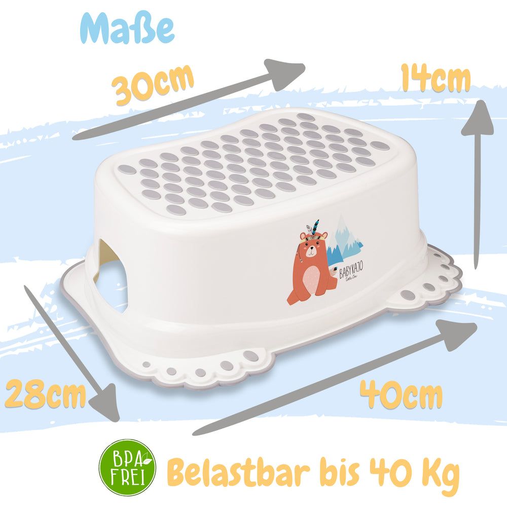 Babykajo Kinder Hocker - Tritthocker mit Anti-Rutsch Beschichtung.