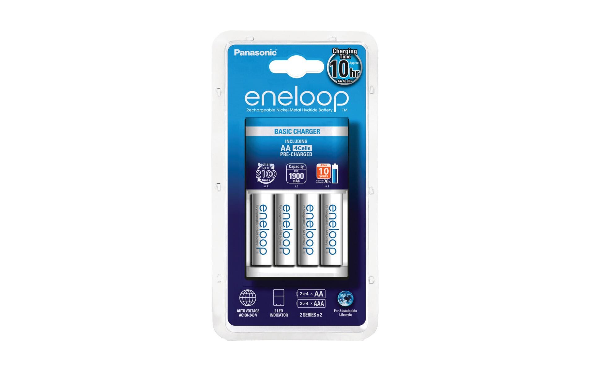 Ladegerät eneloop BQ-CC51 + 4x AA 2000 mAhMikroprozessorgesteuertes Ladegerät