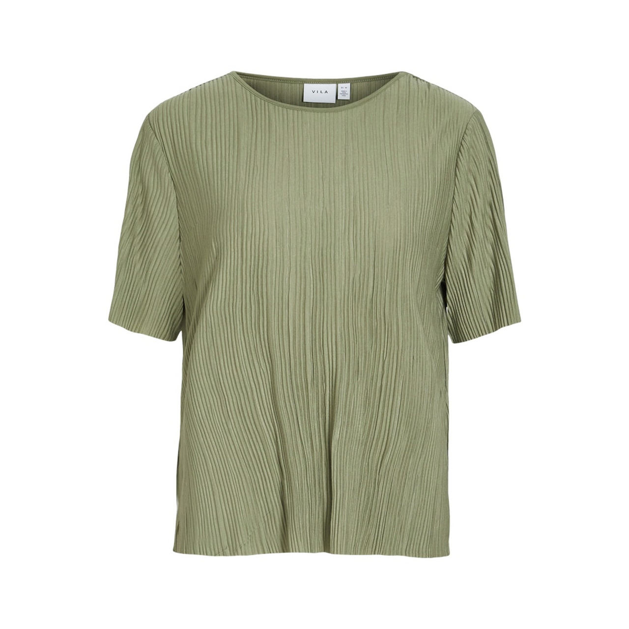 Vila VIPLISA O-NECK S/S TOP - NOOS