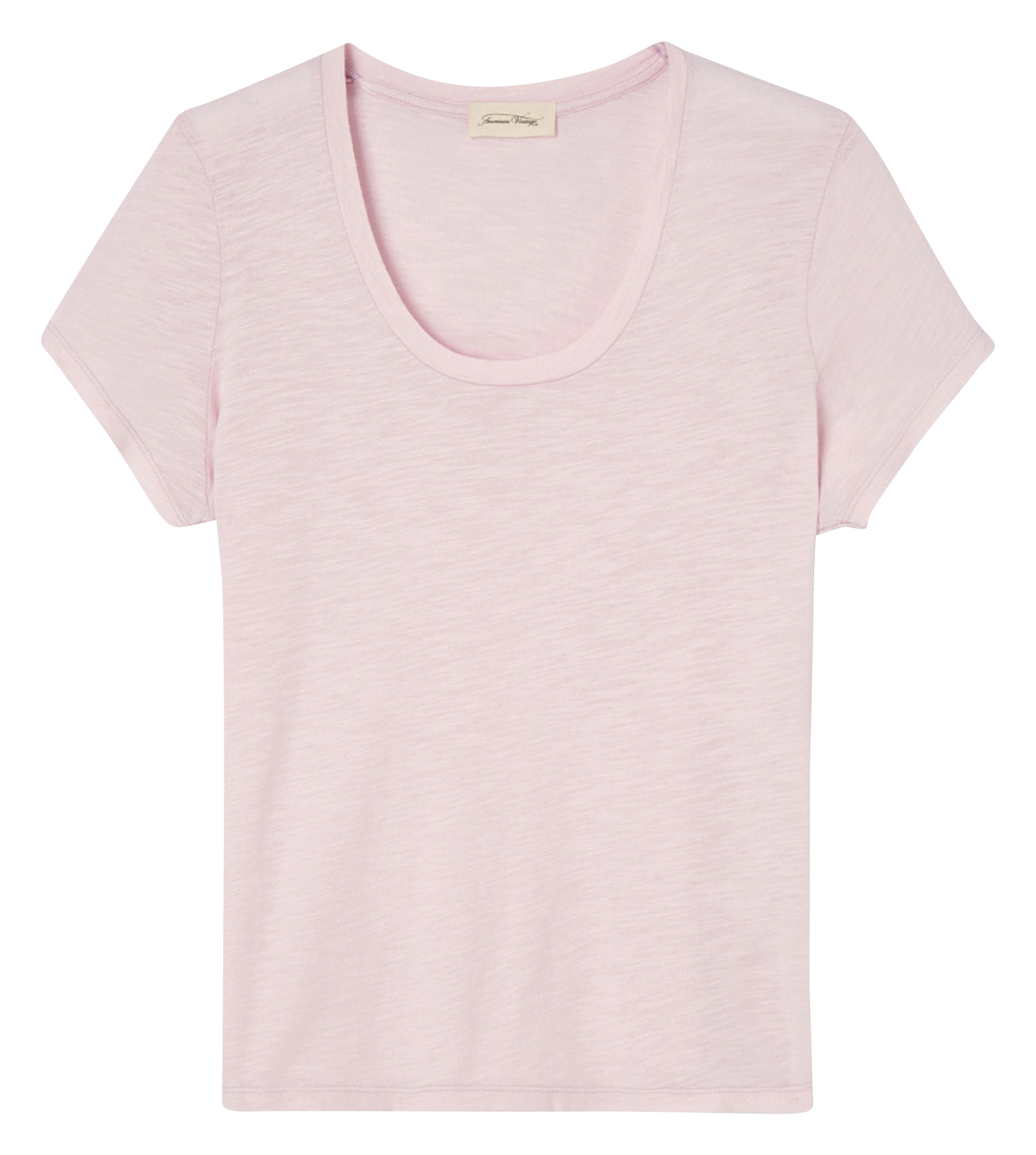 JACKSONVILLE - Tee-shirt col rond en coton mélangé | Rose