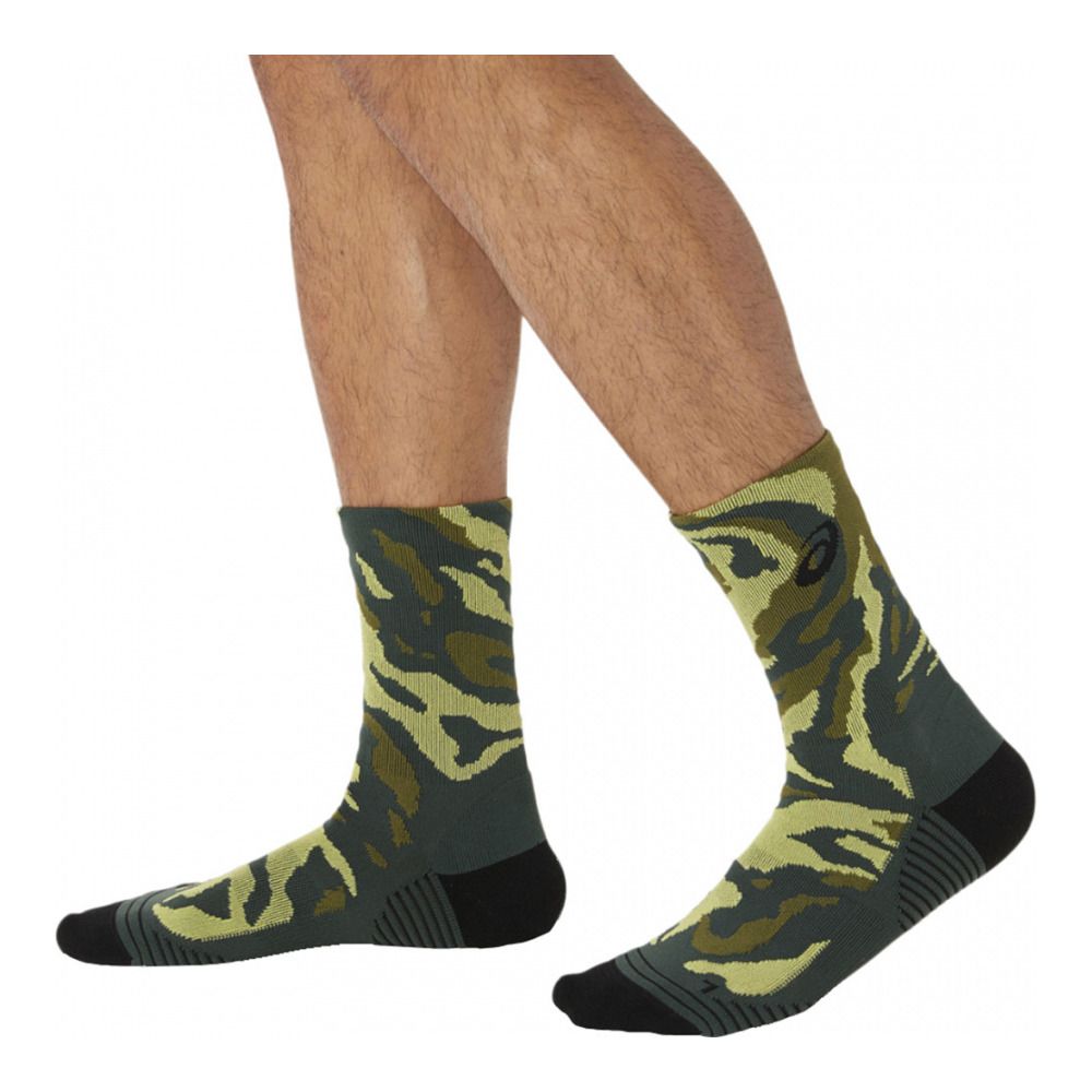 Asics COLOR CAMO RUN - Chaussettes rain forest/cactus/glow yellow