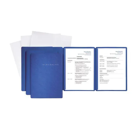 Pagna Bewerbungsset Special, blau, 3 Stück