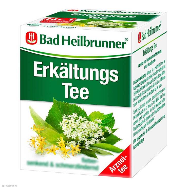 Bad Heilbrunner Tee Erkältung N Filterbeutel, 8X2.0 g