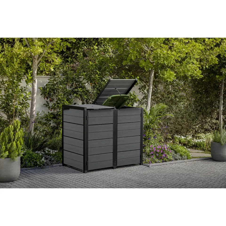 Keter Hide Away Containerberging - 2x 240L - Antraciet