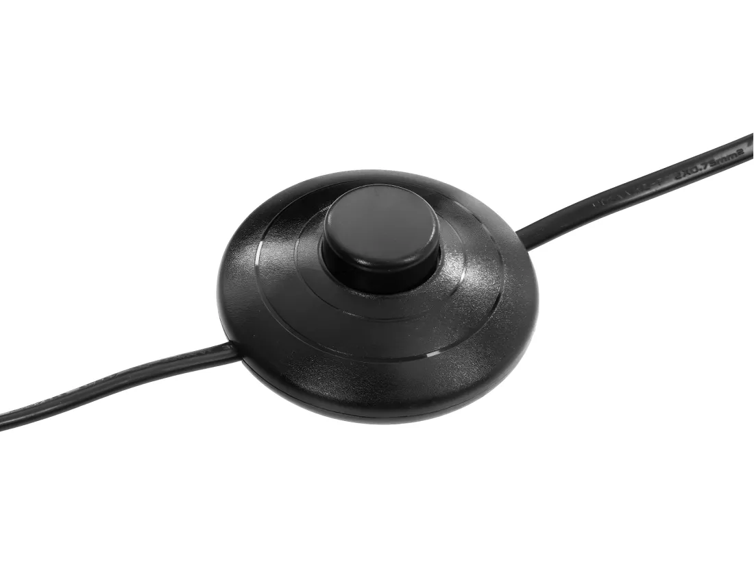 Lampadaire en Métal Noir Abat-Jour intérieur doré-cuivré H 175 cm