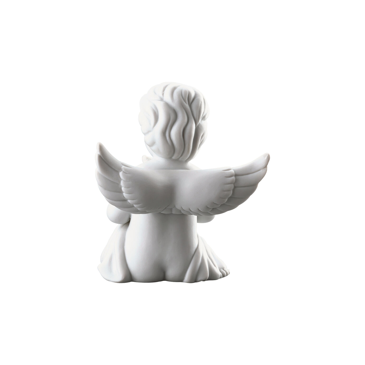 Angels Weiss matt Engel mit Blumentopf