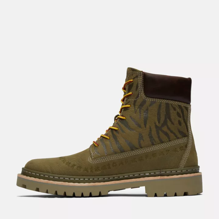 6-inch Boot Timberloop Future73 Timberland x CLOT pour femme en vert foncé